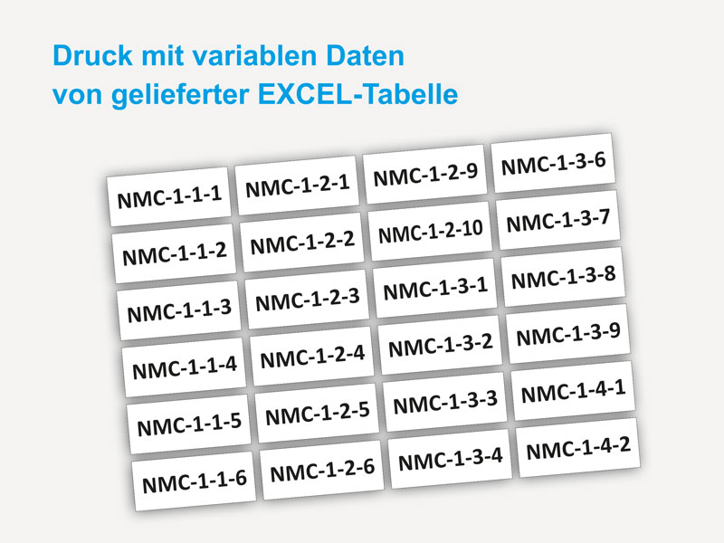 Lagermagnetschilder bedrucken lassen