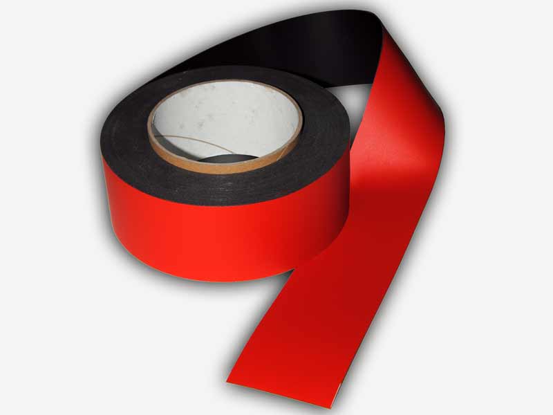 Magnetband rot 50 mm breit x 10 lfm