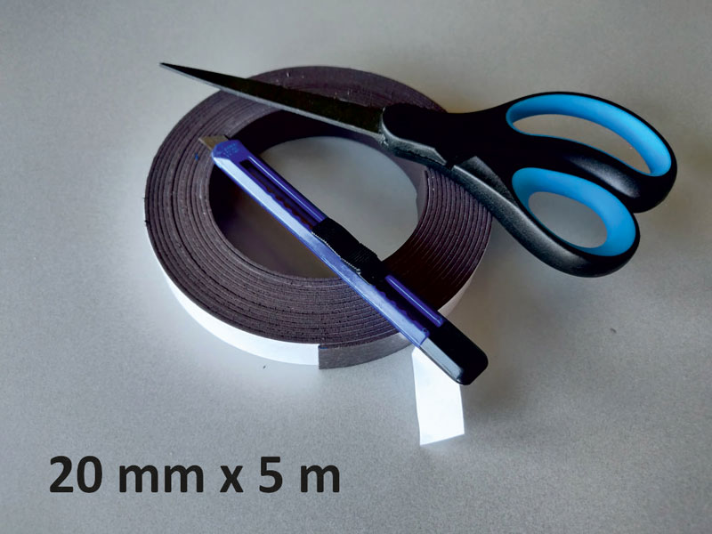 Magnetband selbstklebend 20 mm breit