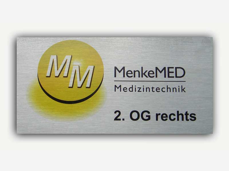 Alu-Dibond-Schild Menke